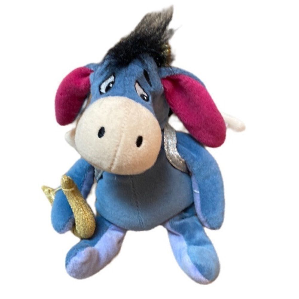 Disney Store Cupid Eeyore Valentines Day Bean Bag Plush Winnie the Pooh 9"